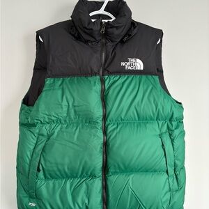 The North Face Green and Black 700 Down Men's Puffer Vest